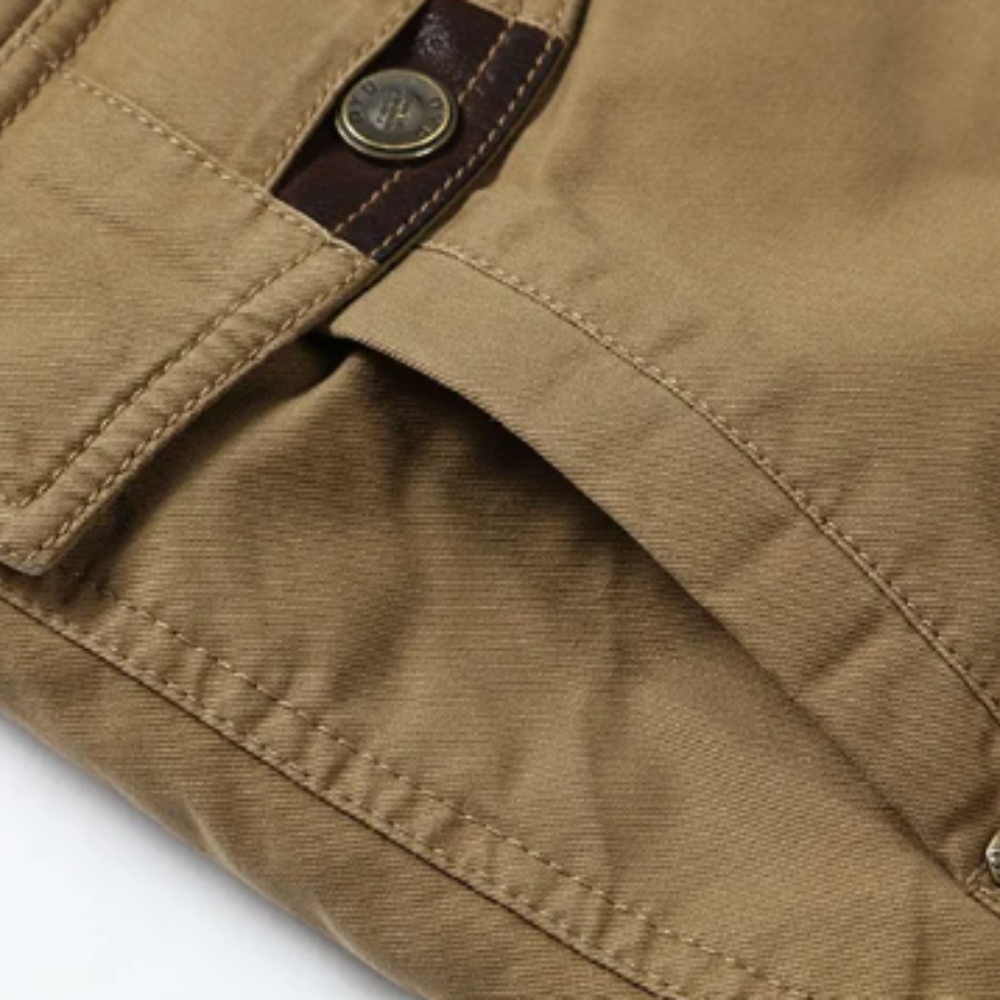 Stilvolle, gefütterte Baumwollwinterjacke
