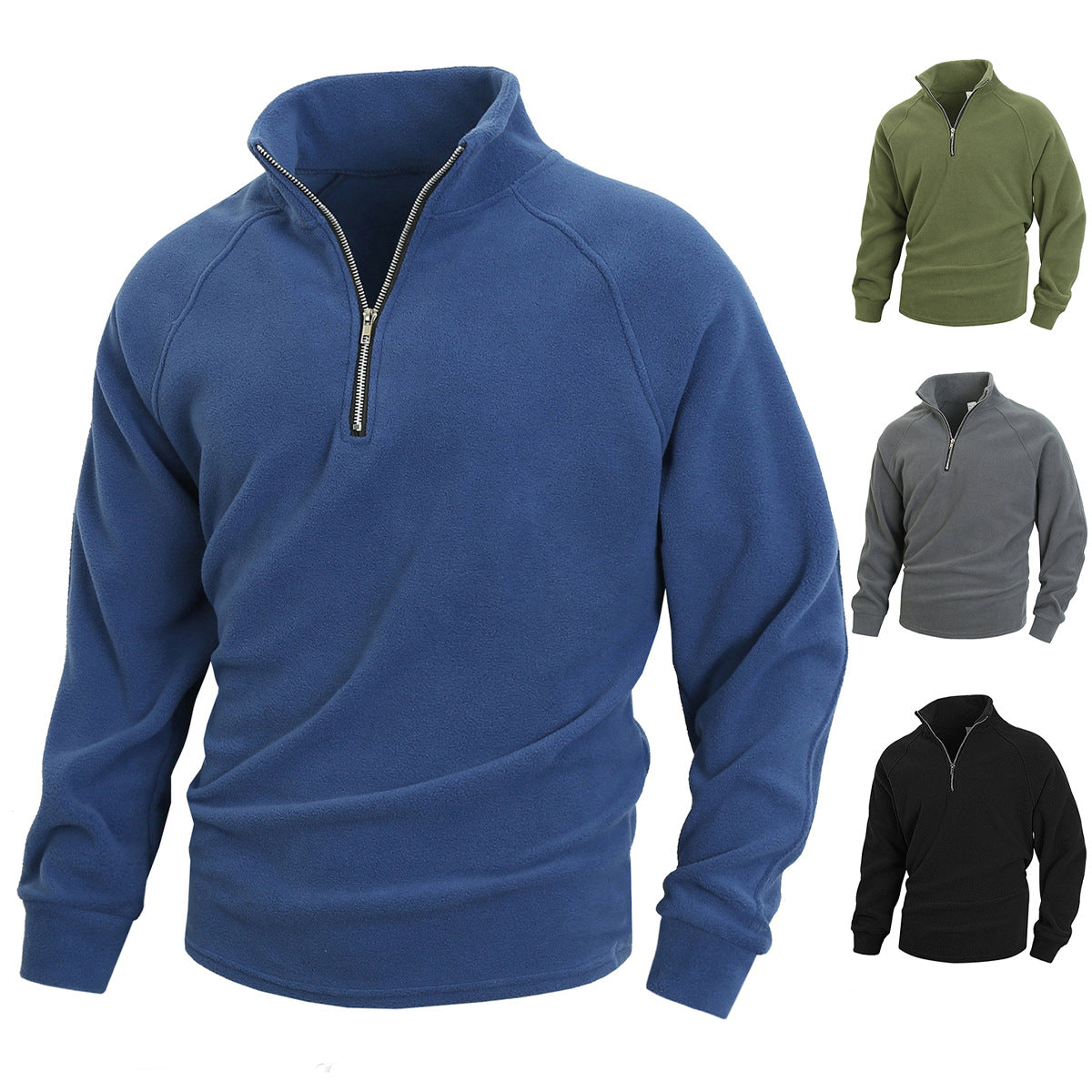 Arne – Fleece-Trainingspullover mit Reißverschluss