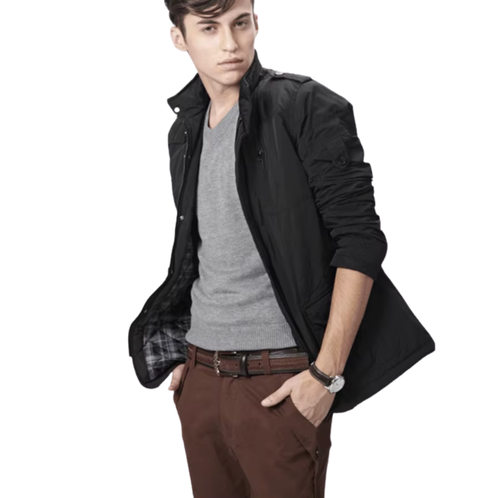 Stilvolle winddichte Jacke