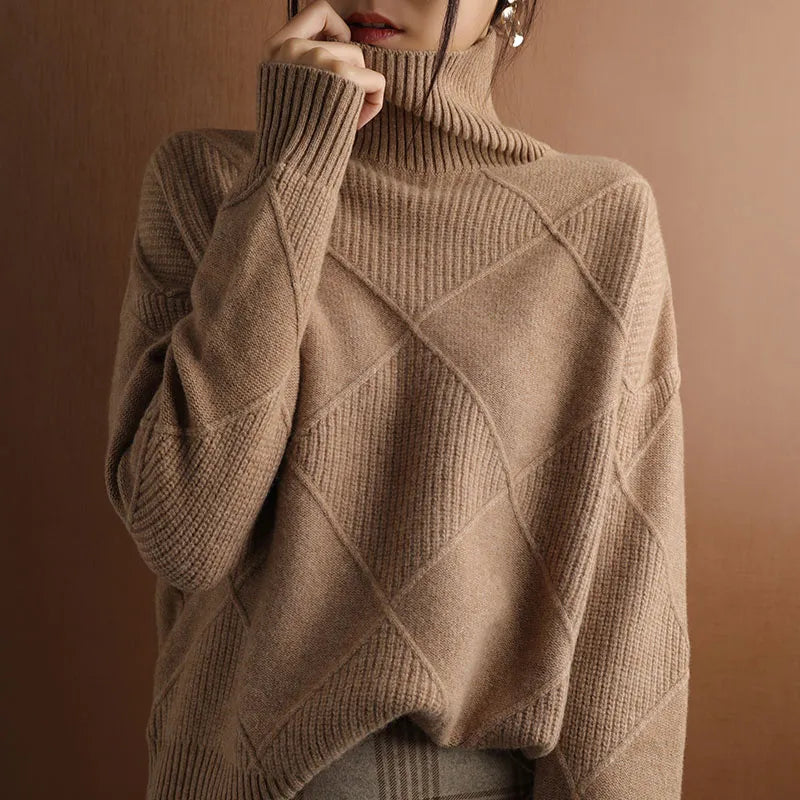 Niobe - Strukturiertes Rollkragenpullover