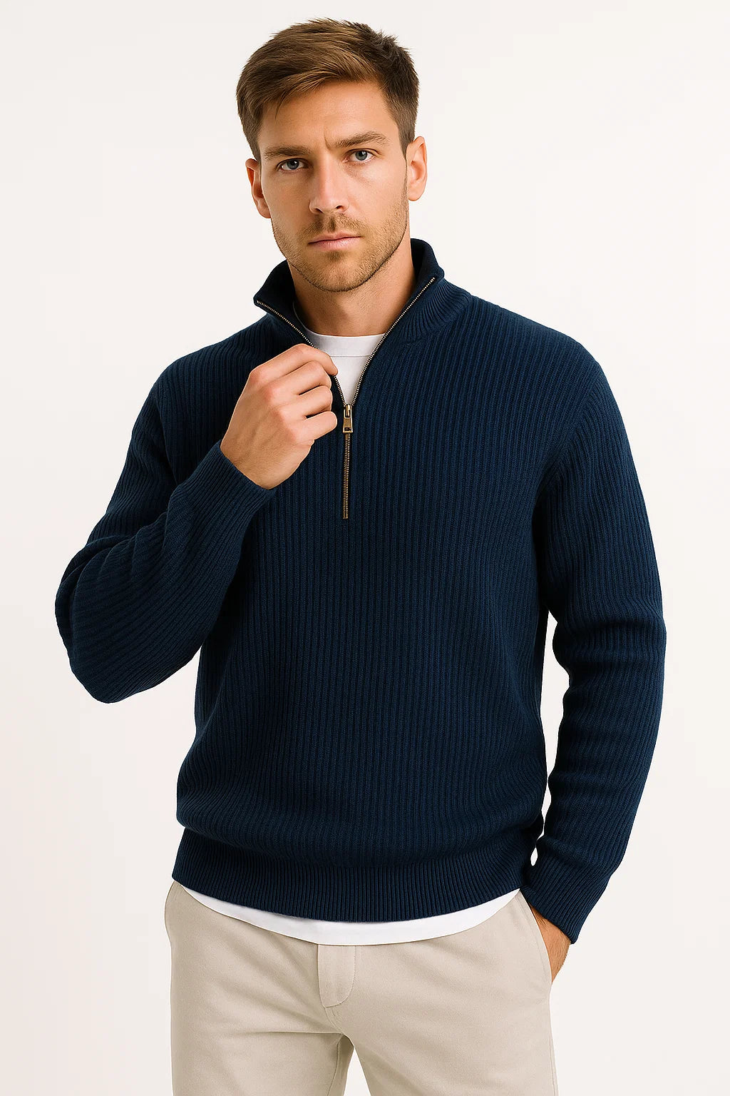 Herren Halbzip-Sweater | Vielseitiger Stil
