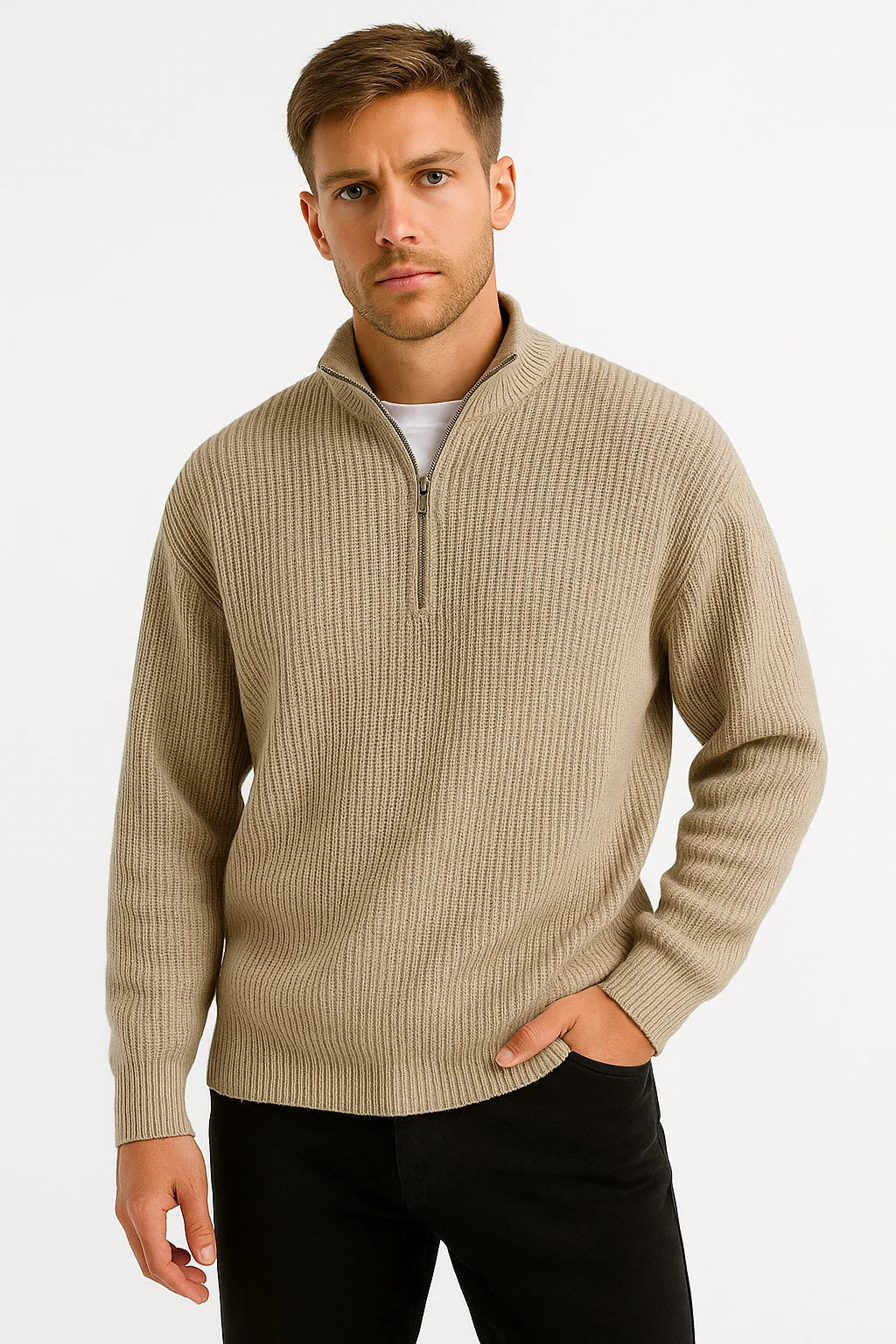 Herren Halbzip-Sweater | Vielseitiger Stil