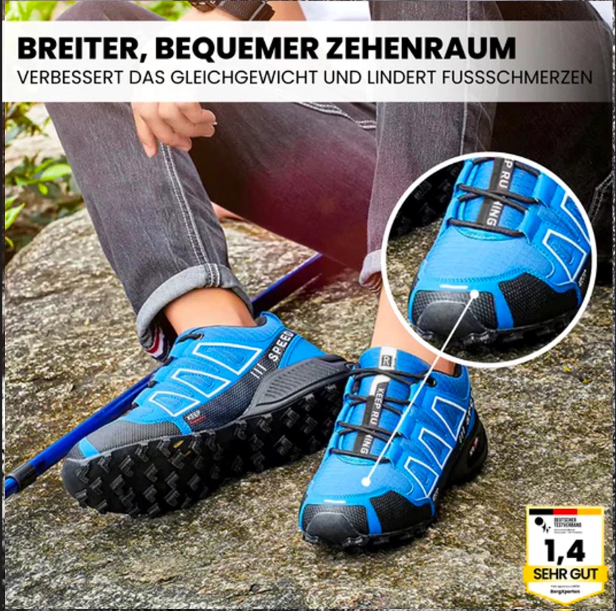 OrthoTrekking - ergonomischer schmerzlindernder Trekking u.- Wanderschuhe