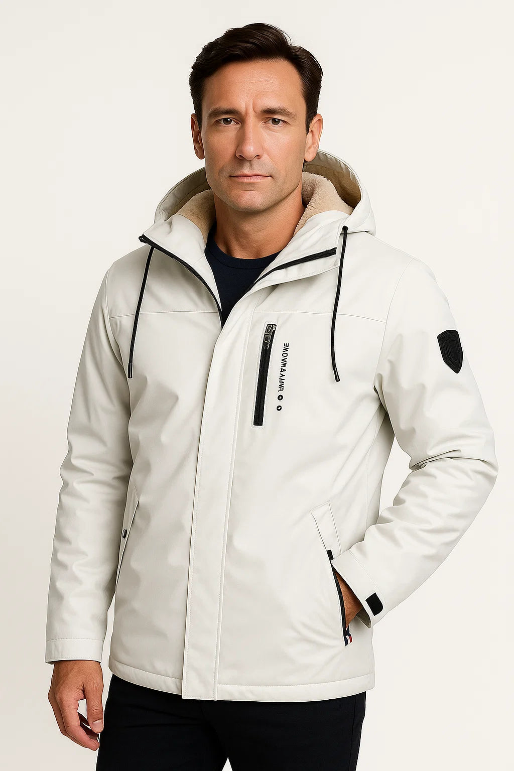 Herren Fleecejacke Robustes Material Dunkelblau Sportliches Design