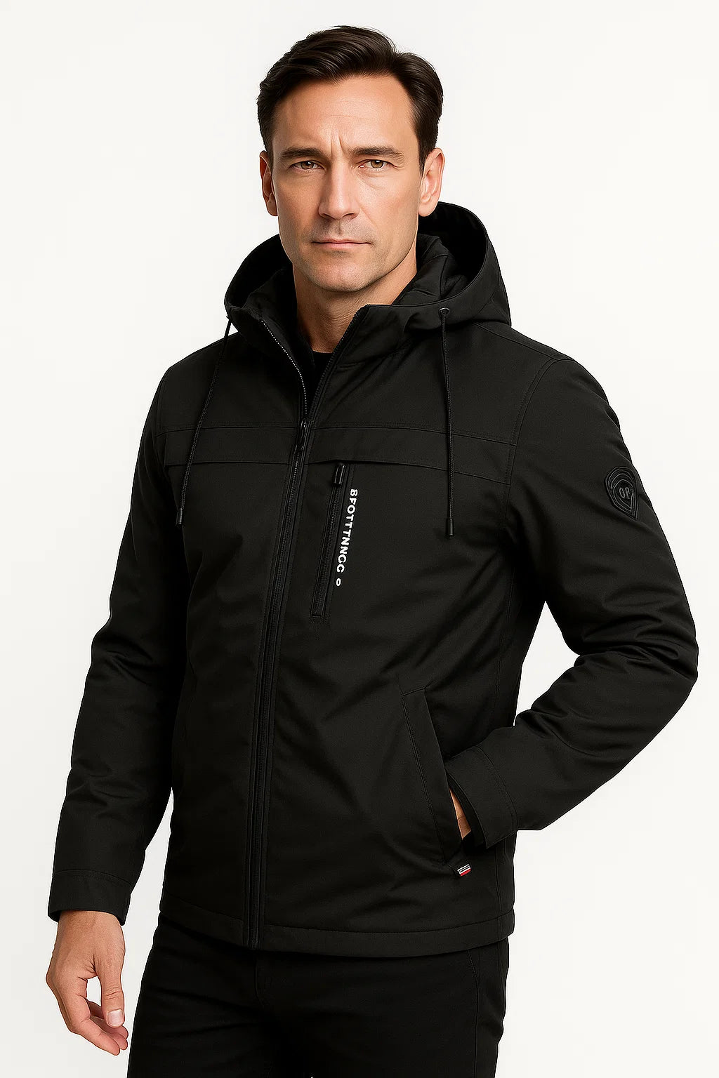 Herren Fleecejacke Robustes Material Dunkelblau Sportliches Design