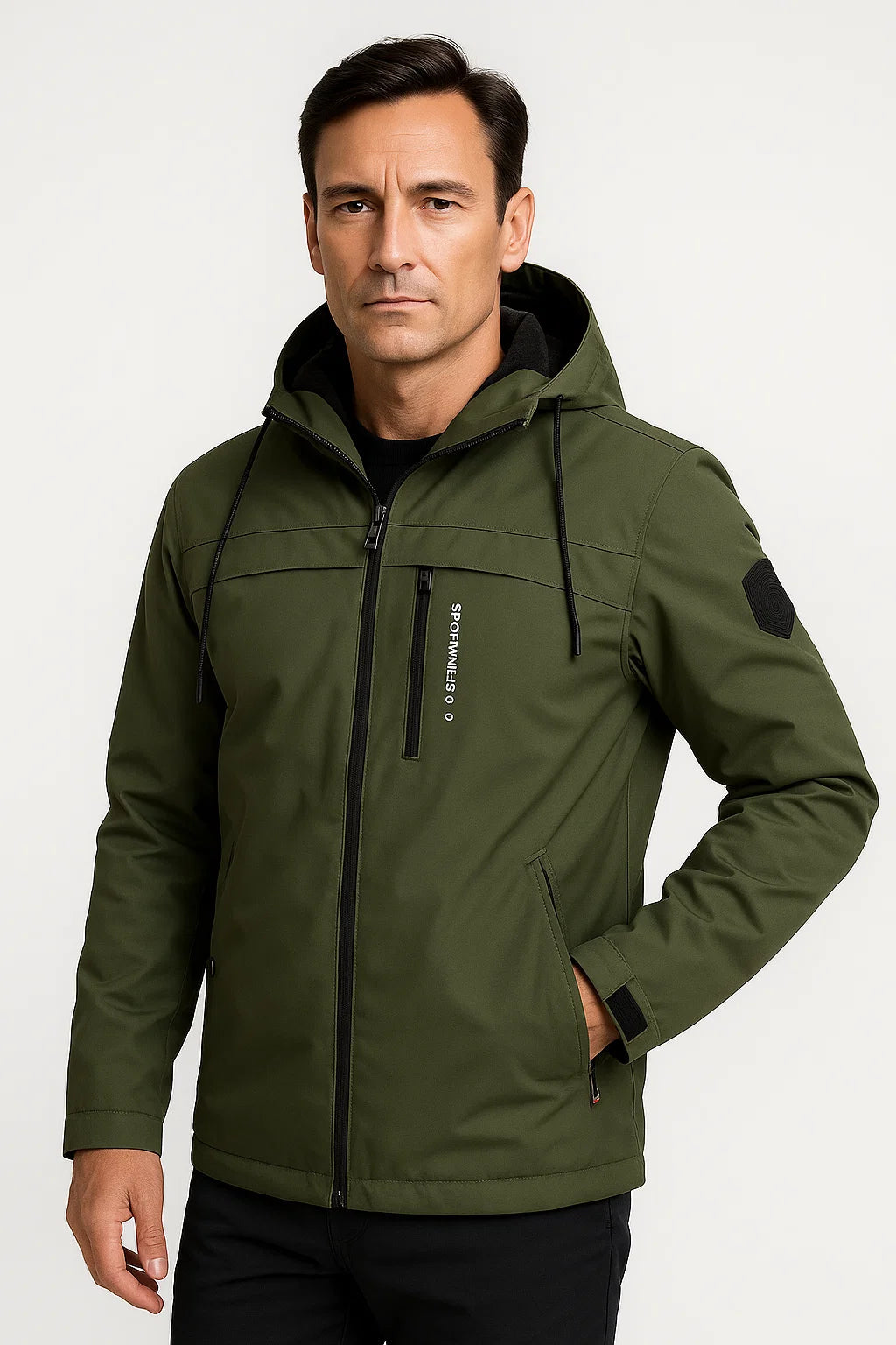 Herren Fleecejacke Robustes Material Dunkelblau Sportliches Design