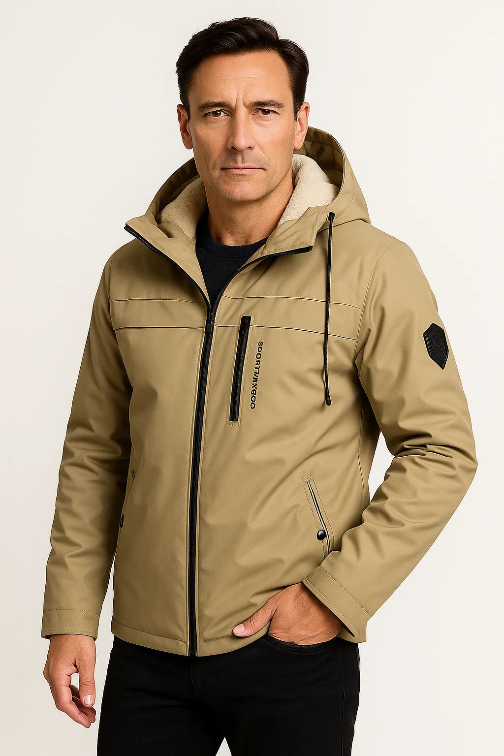 Herren Fleecejacke Robustes Material Dunkelblau Sportliches Design