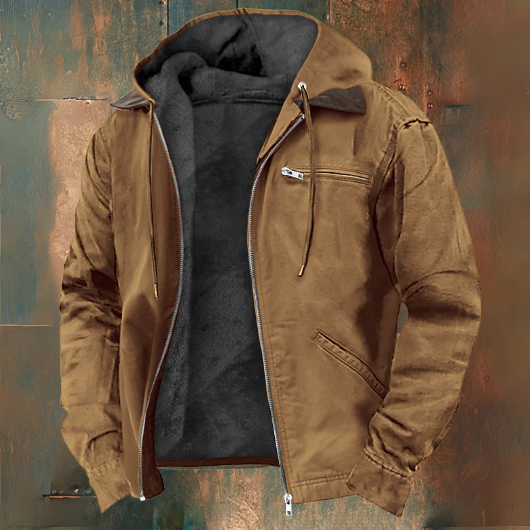 Jacke mit Reißverschluss und Kapuze