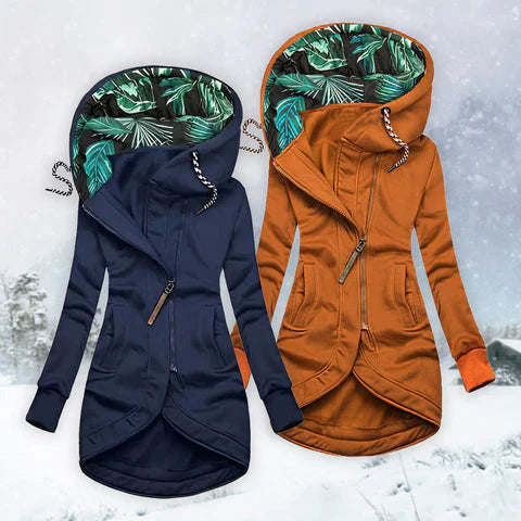 Eleganter & warmer Wintermantel mit Kapuze