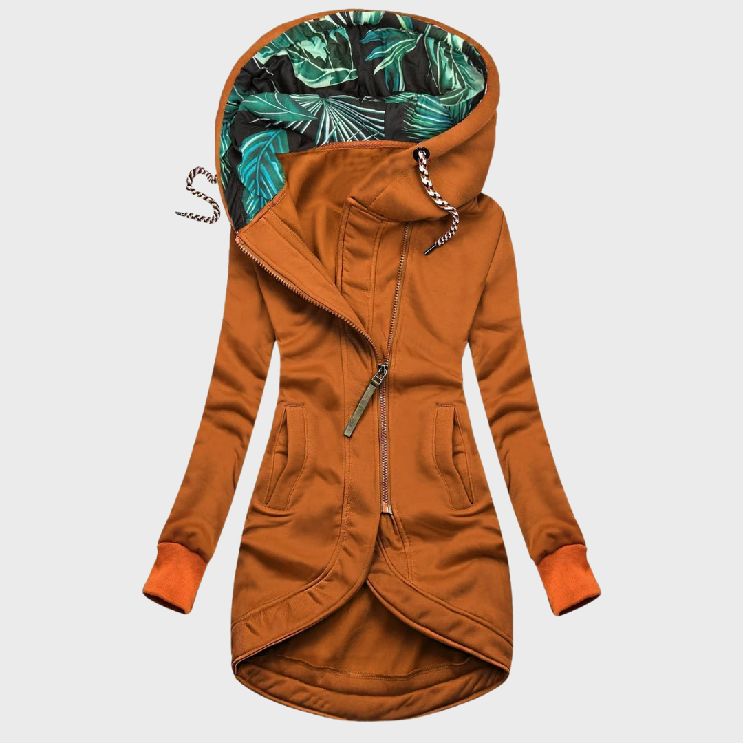 Eleganter & warmer Wintermantel mit Kapuze