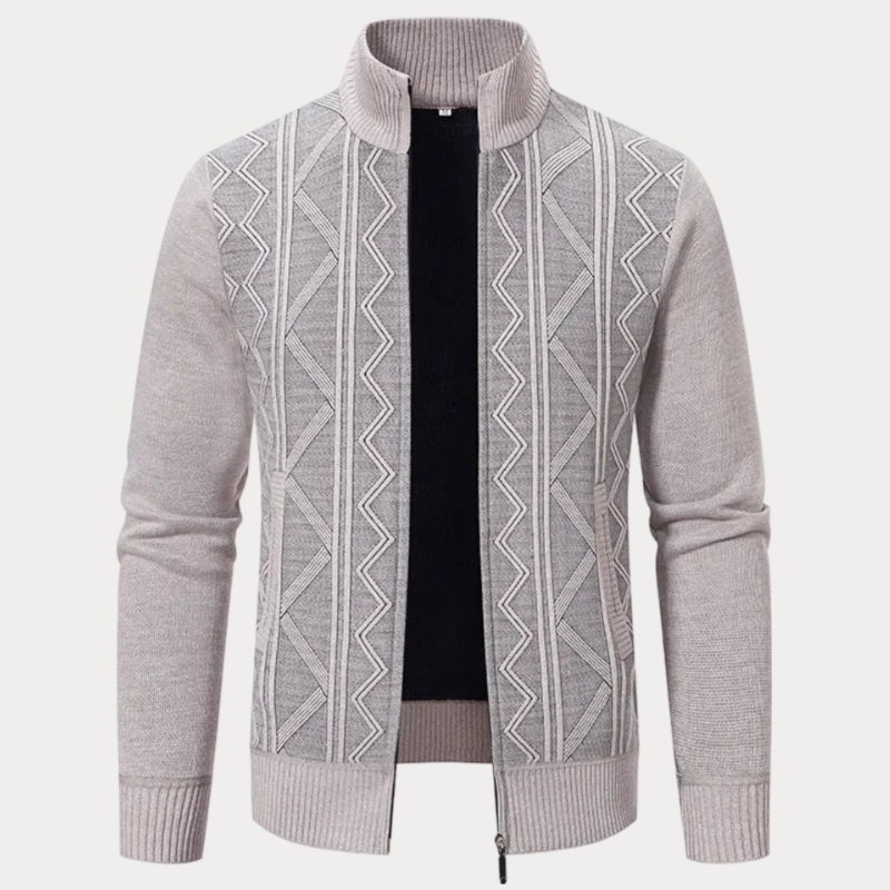 Leo™ Lässige Strickjacke mit Kragen