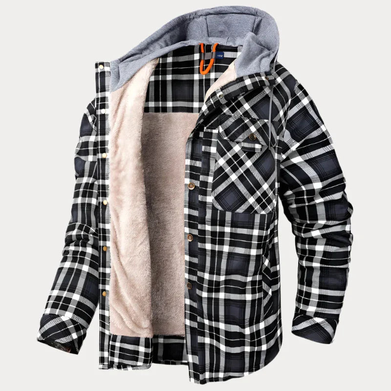 Alpine Explorer® Fleecejacke mit Karomuster