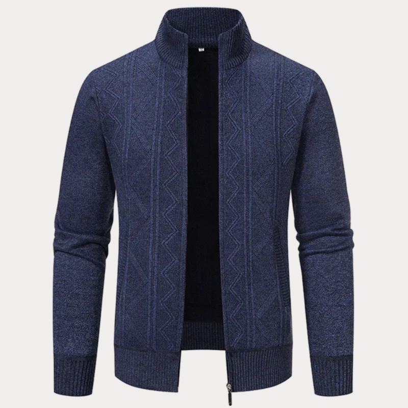Leo™ Lässige Strickjacke mit Kragen