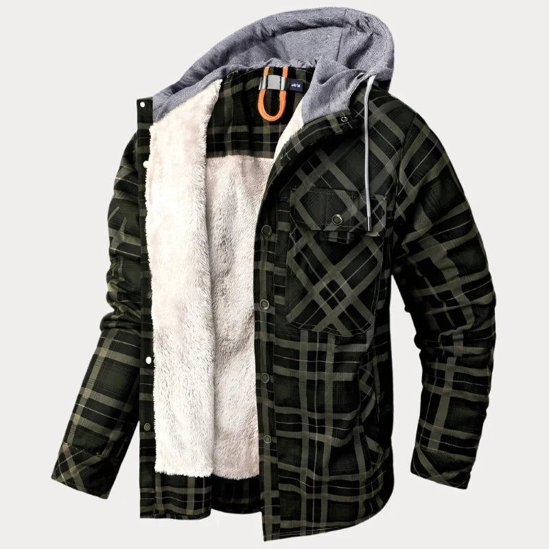 Alpine Explorer® Fleecejacke mit Karomuster