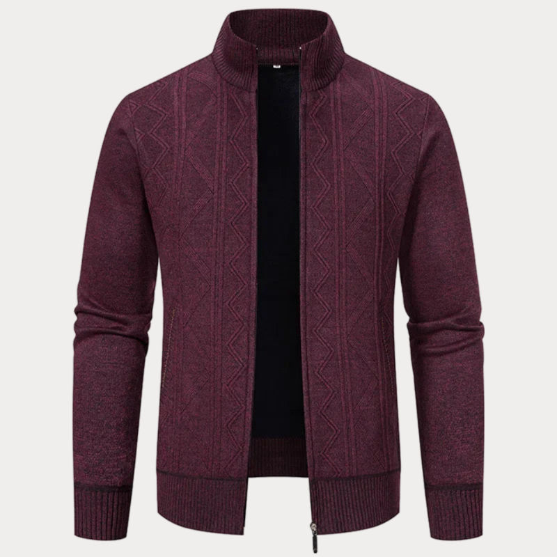Leo™ Lässige Strickjacke mit Kragen