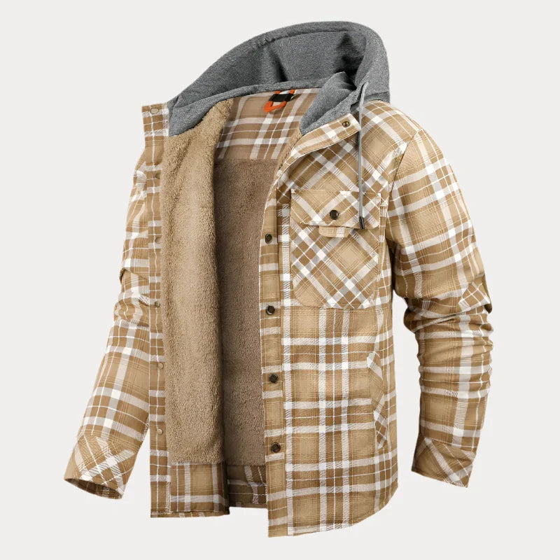 Alpine Explorer® Fleecejacke mit Karomuster