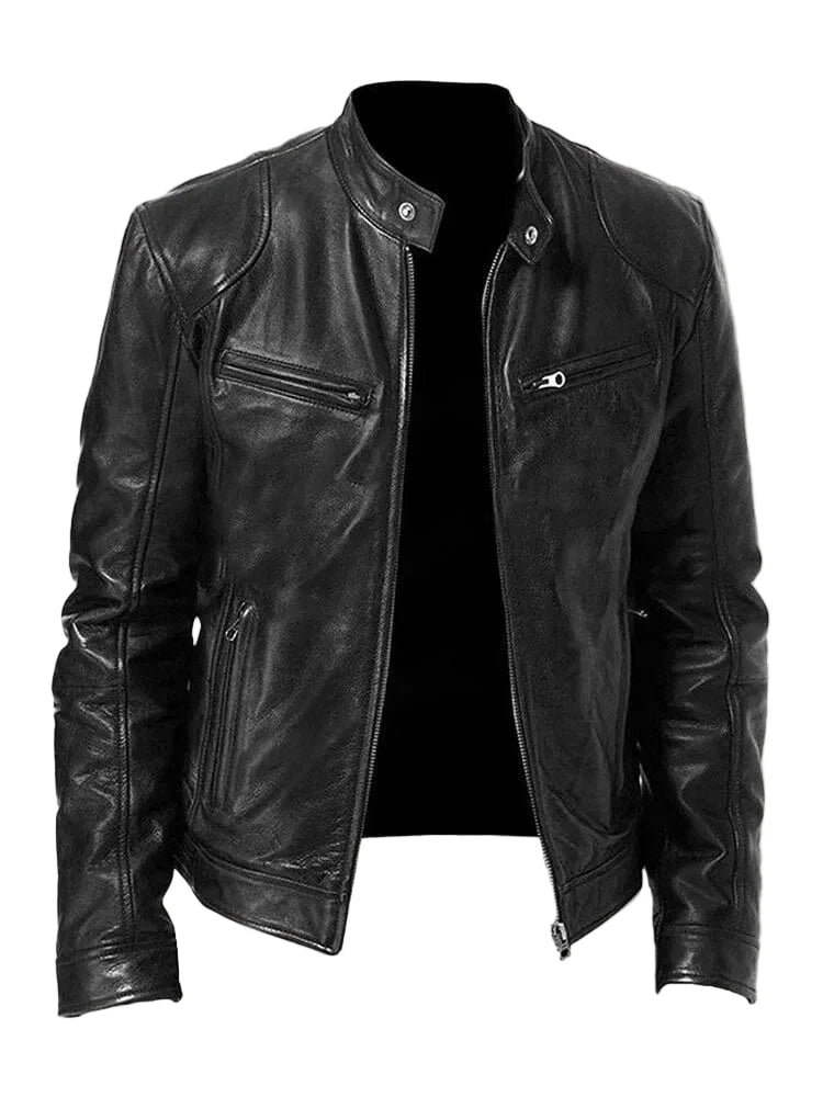 Lässige Lederjacke für Männer