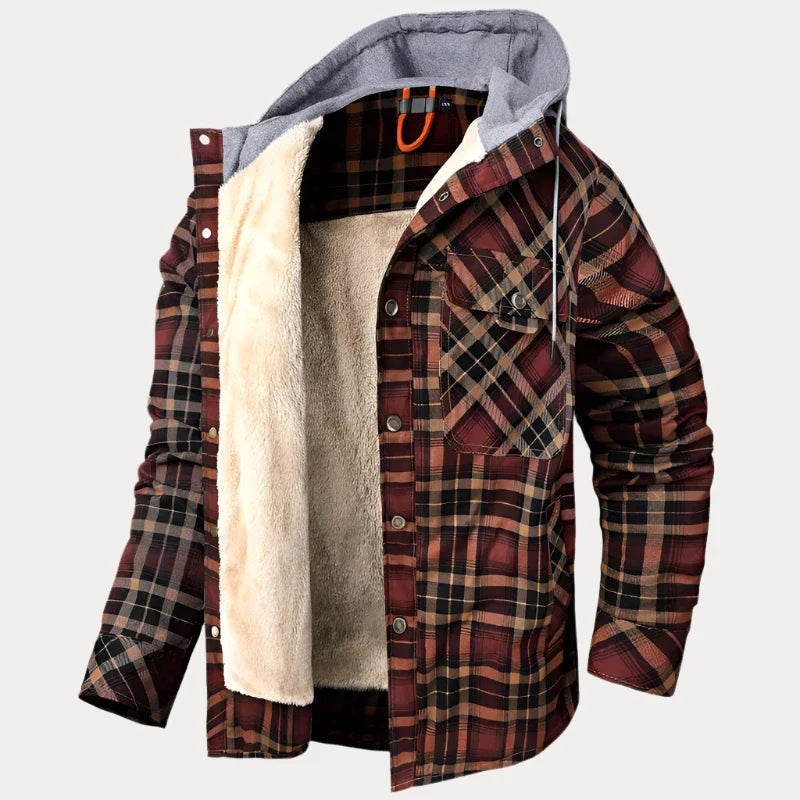 Alpine Explorer® Fleecejacke mit Karomuster