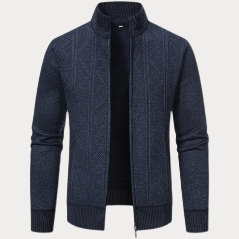 Leo™ Lässige Strickjacke mit Kragen