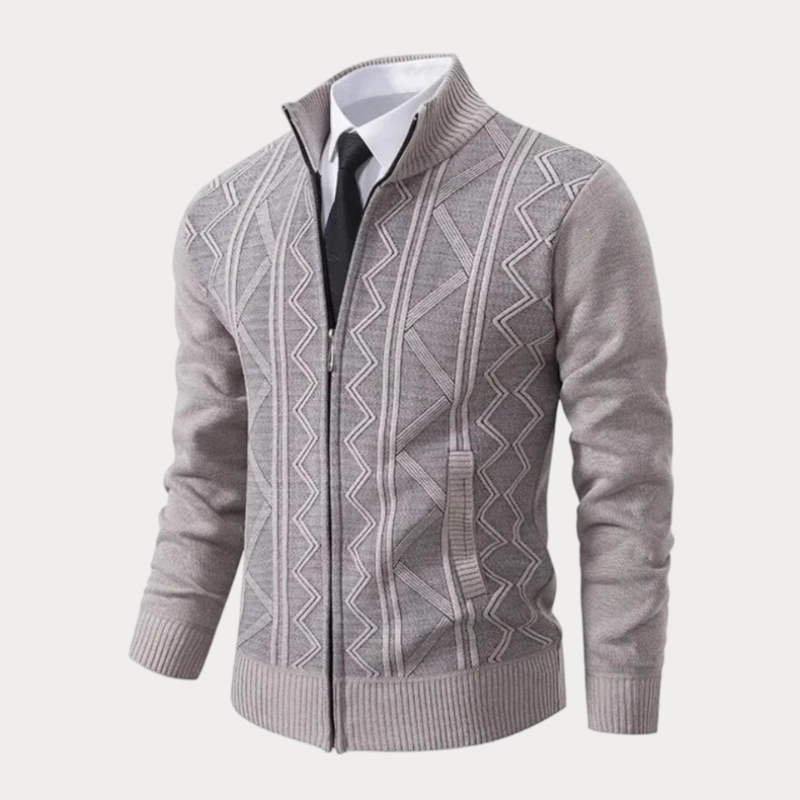 Leo™ Lässige Strickjacke mit Kragen