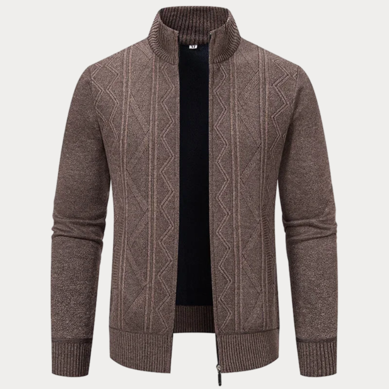 Leo™ Lässige Strickjacke mit Kragen