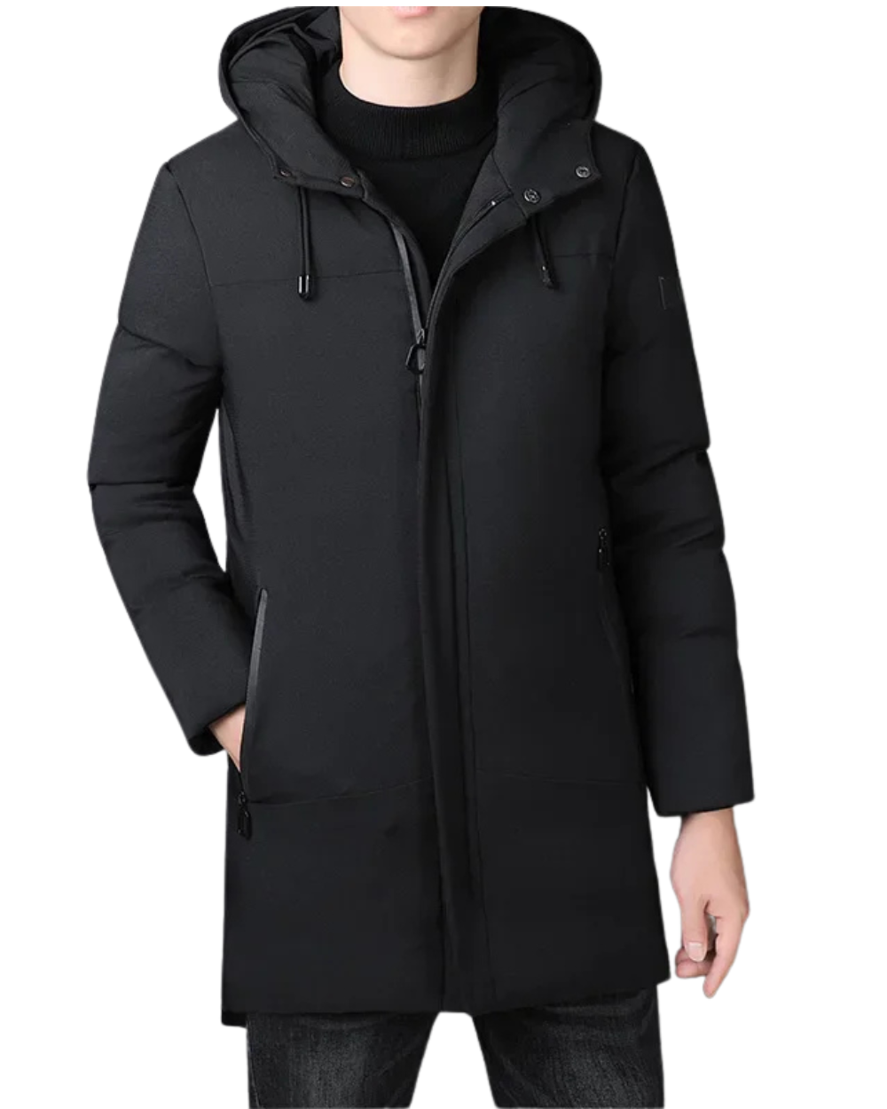 Stilvolle lange Herrenjacke
