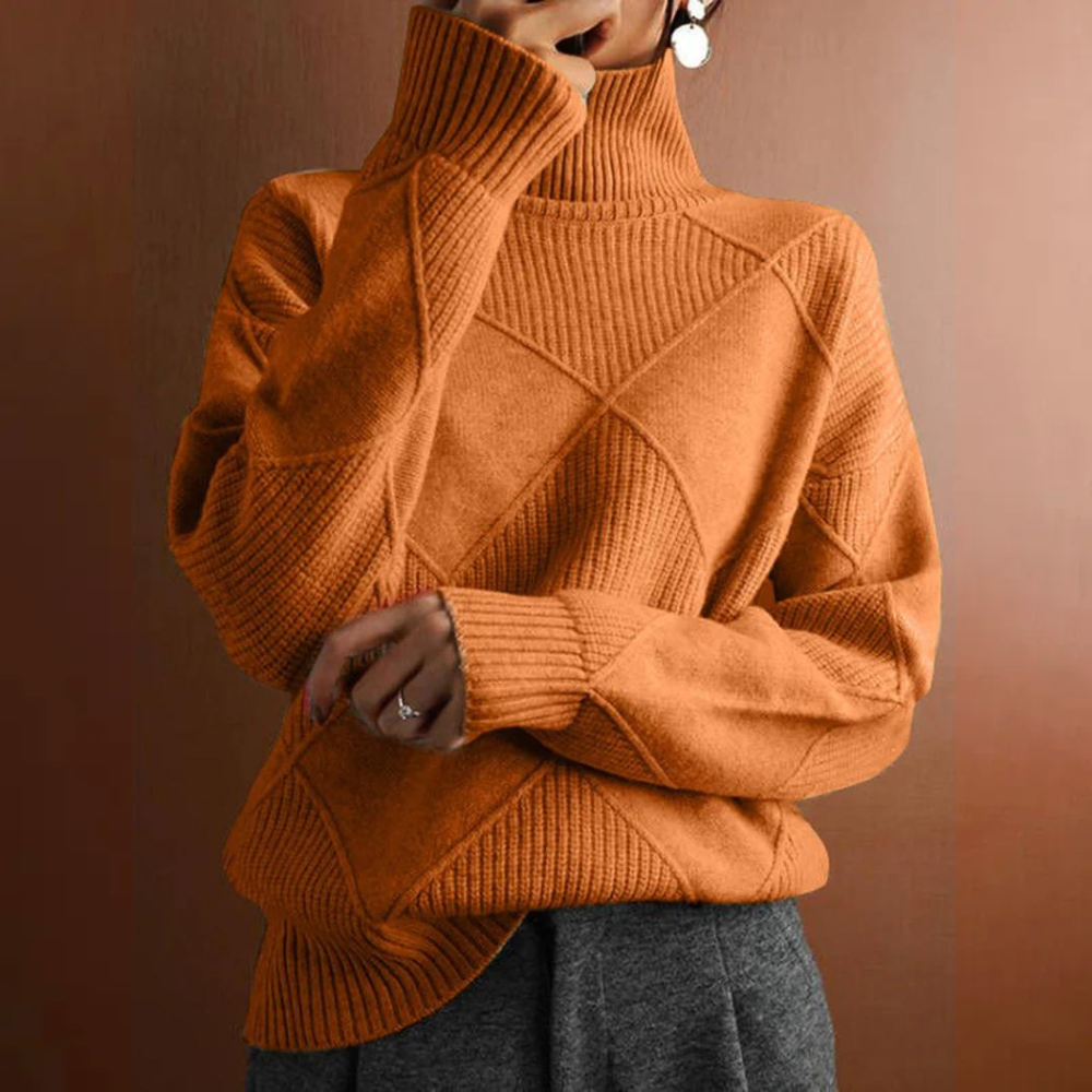 Niobe - Strukturiertes Rollkragenpullover