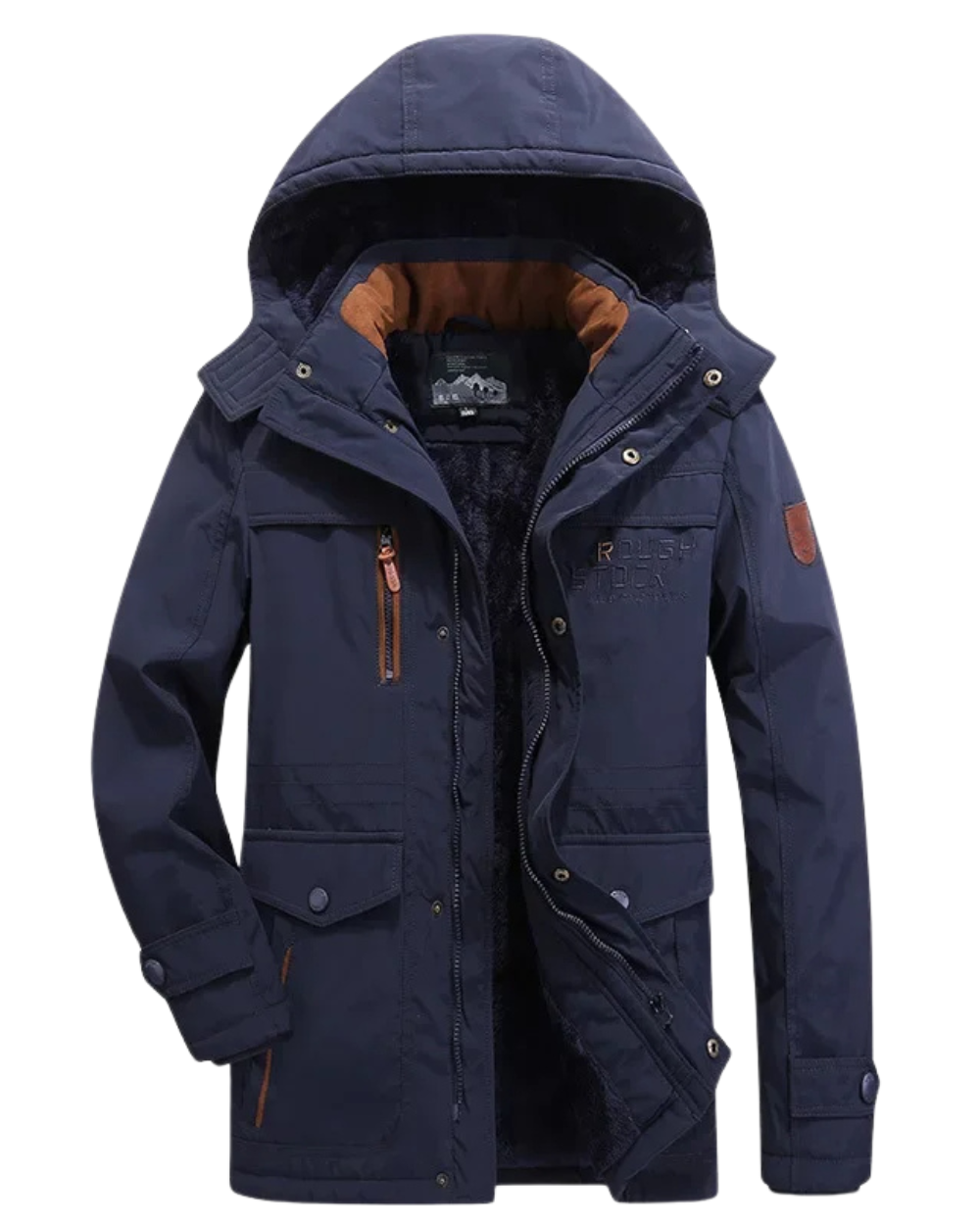 Stilvolle, gefütterte Winterjacke
