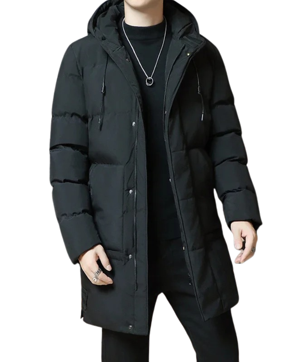 Stilvolle Lange Winterjacke