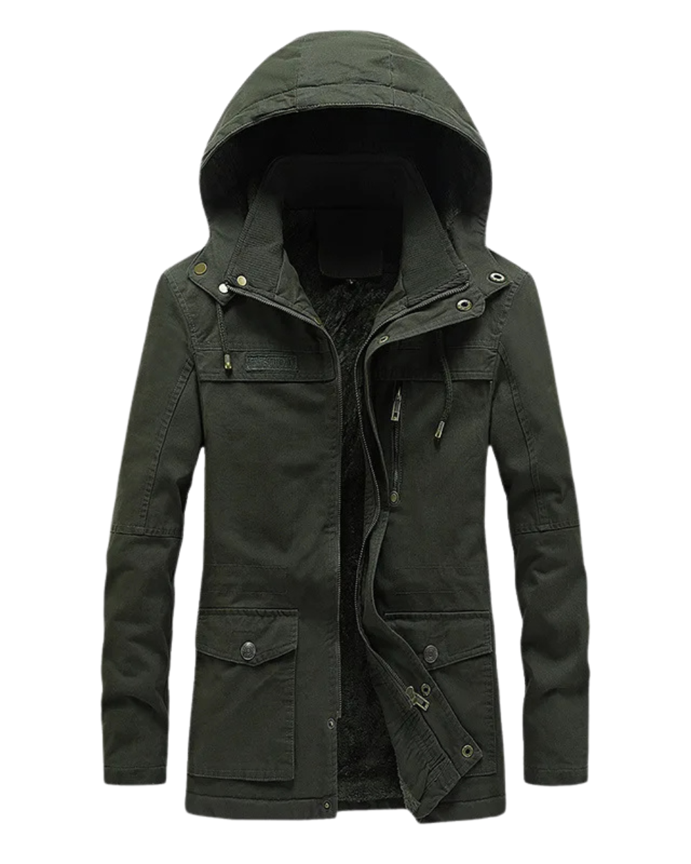 Stilvolle winddichte Winterjacke