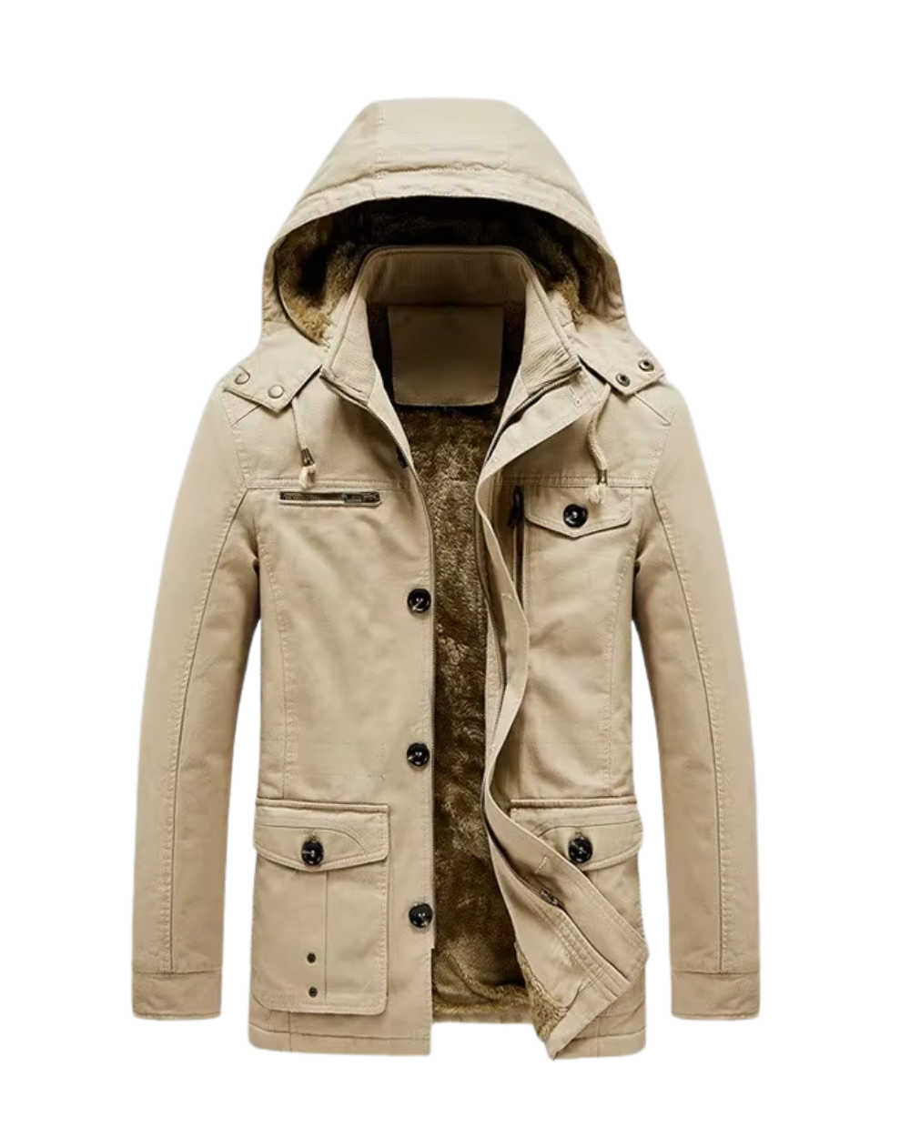 Stilvolle, gefütterte Premium-Winterjacke