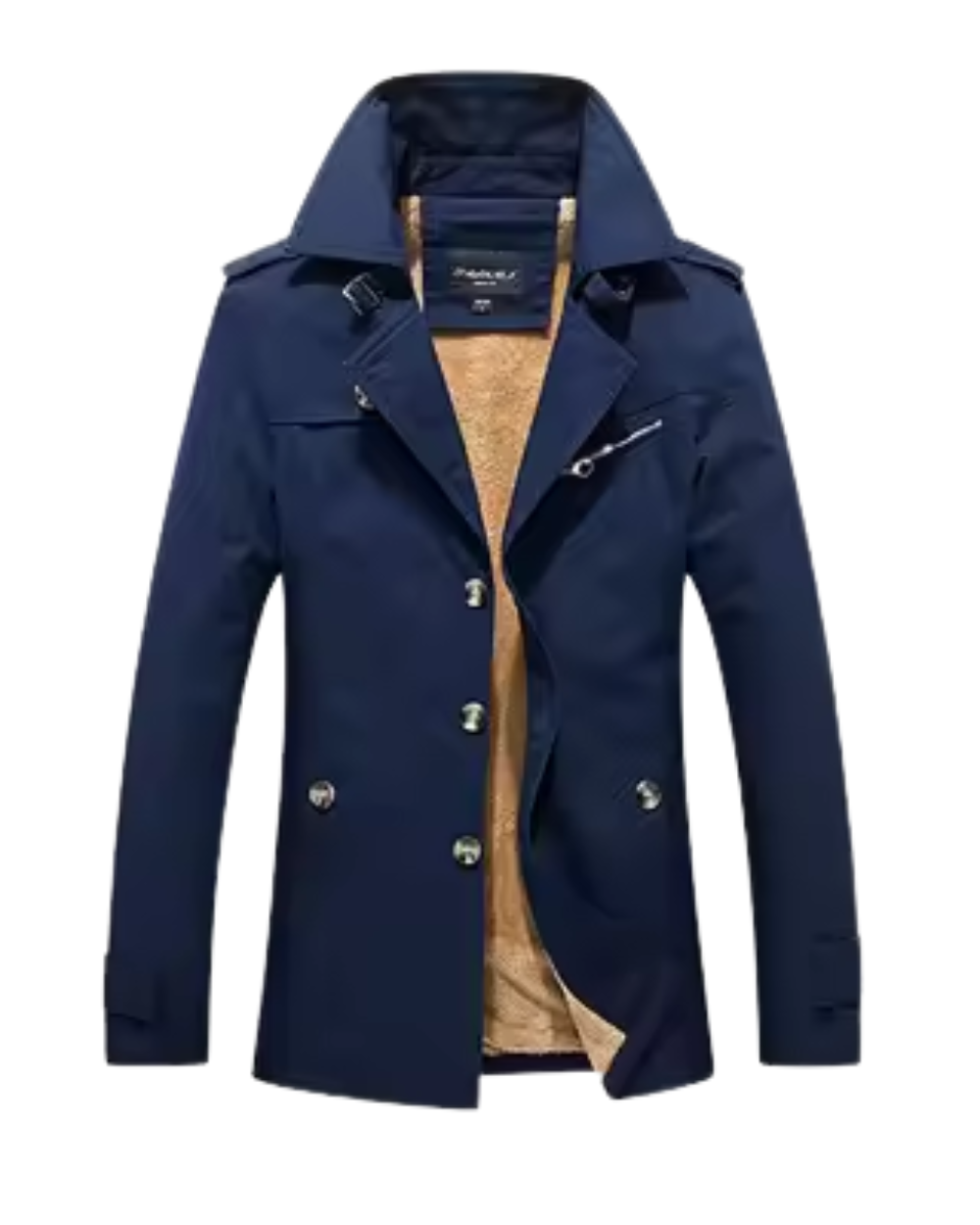 Stilvoller gefütterter Trenchcoat