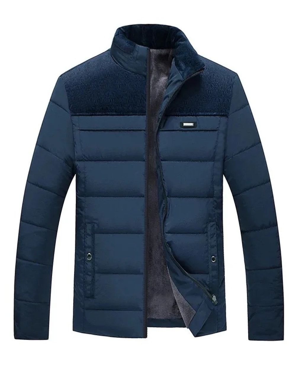 Stilvolle, gefütterte Daunenjacke