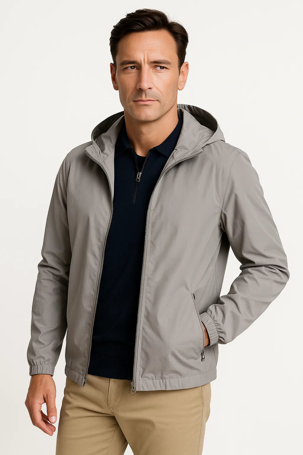 Herren Leichte Wasserdichte Jacke Atmungsaktives Vielseitiges Design
