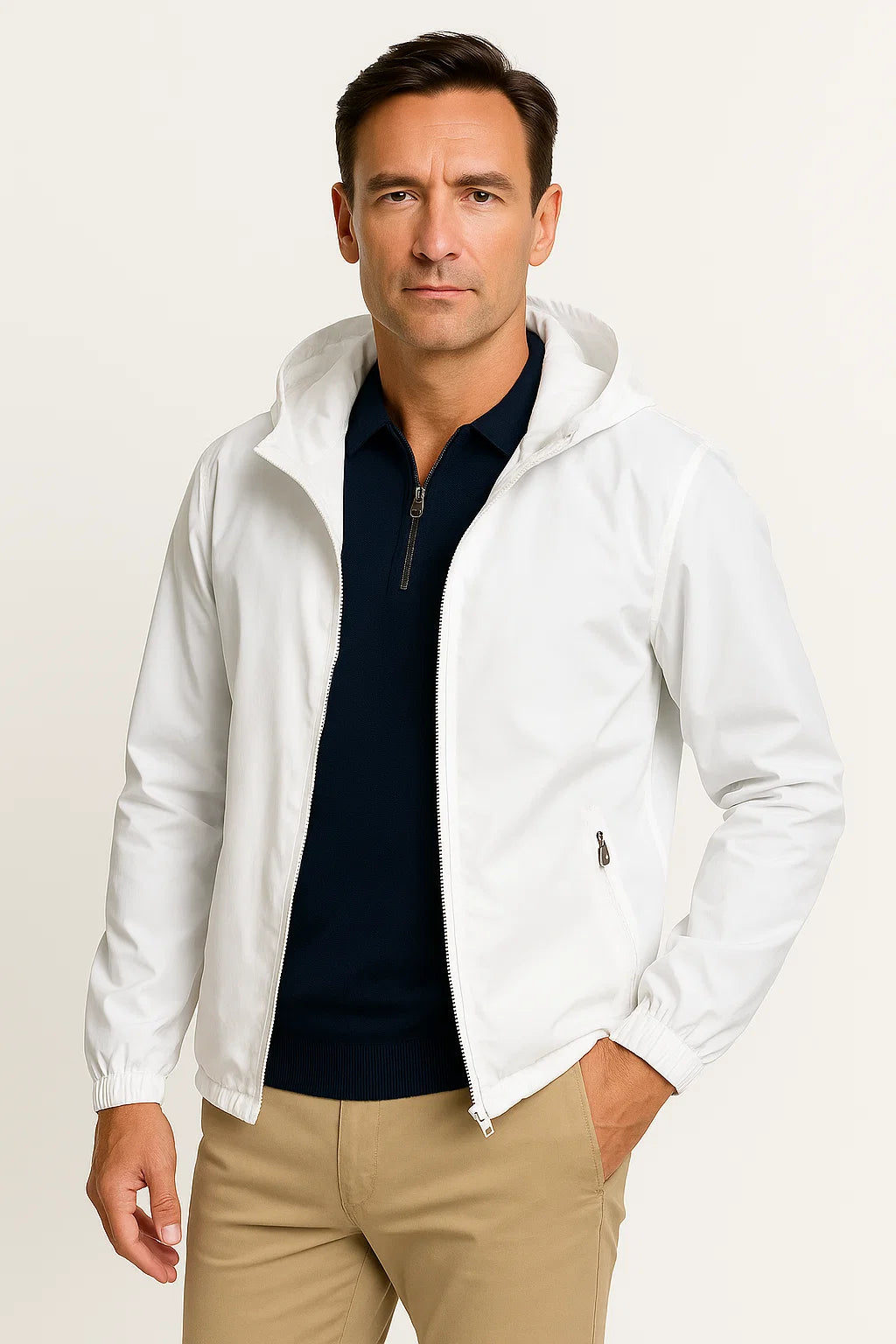 Herren Leichte Wasserdichte Jacke Atmungsaktives Vielseitiges Design