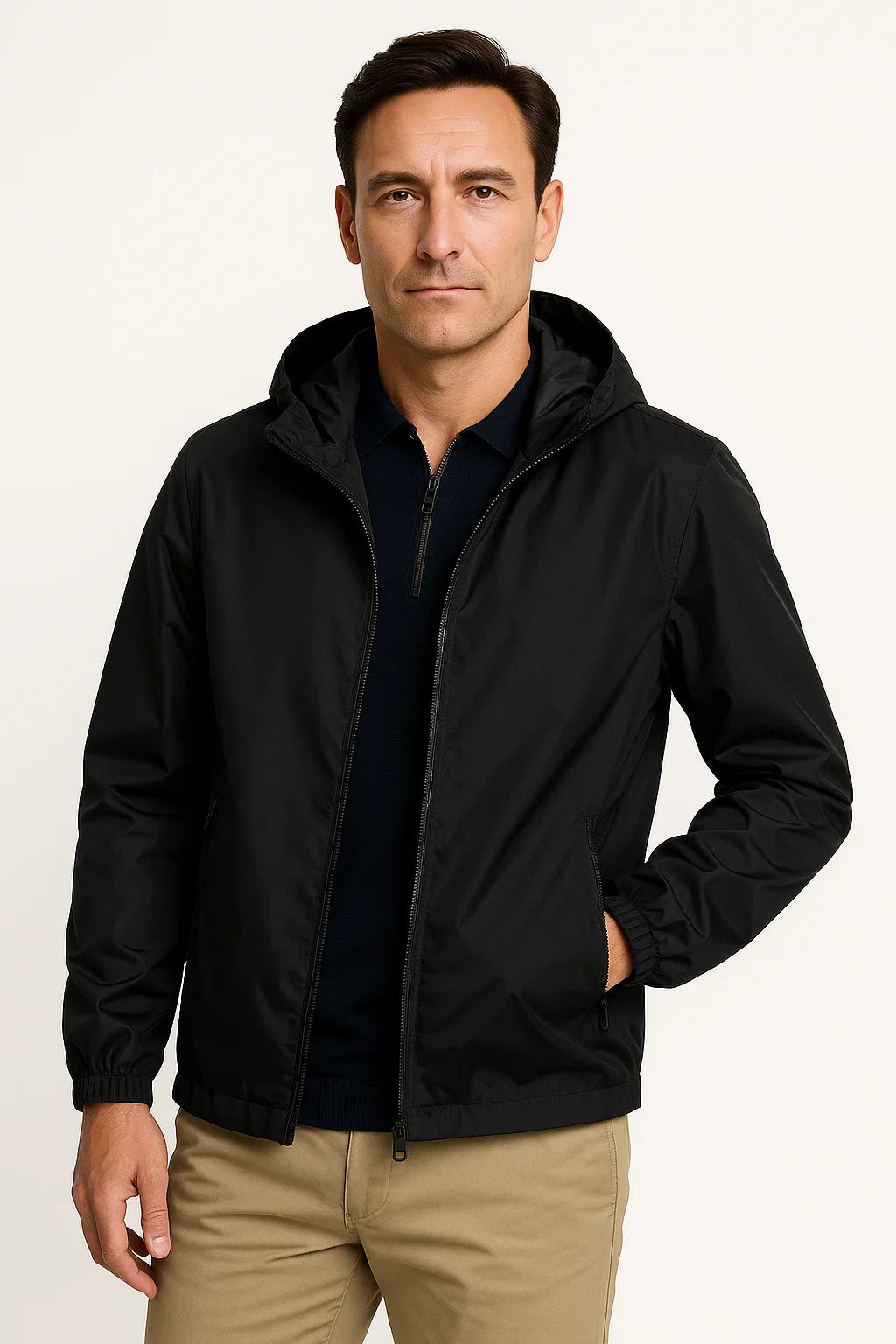 Herren Leichte Wasserdichte Jacke Atmungsaktives Vielseitiges Design