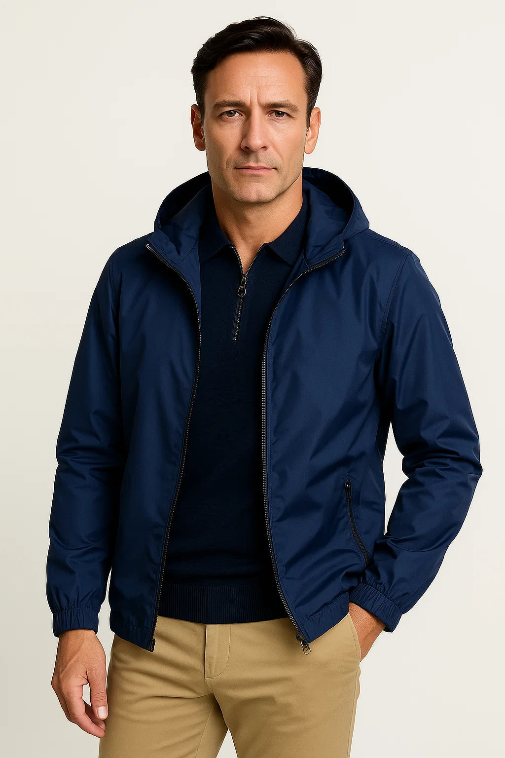 Herren Leichte Wasserdichte Jacke Atmungsaktives Vielseitiges Design
