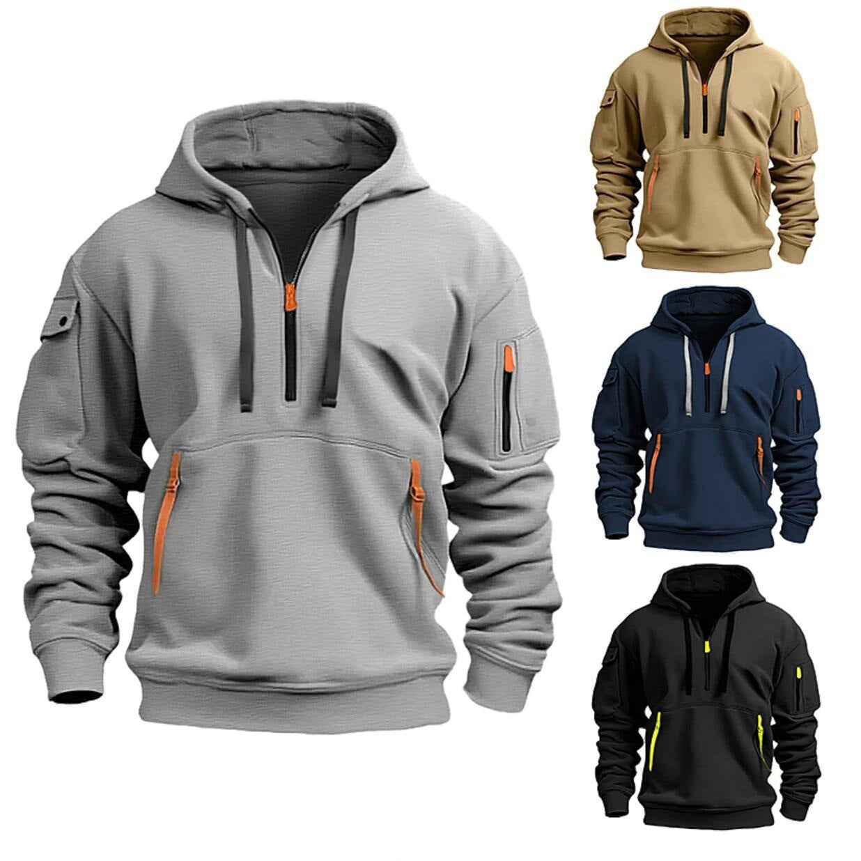 Askov – Taktischer Kapuzenpullover mit Reißverschluss