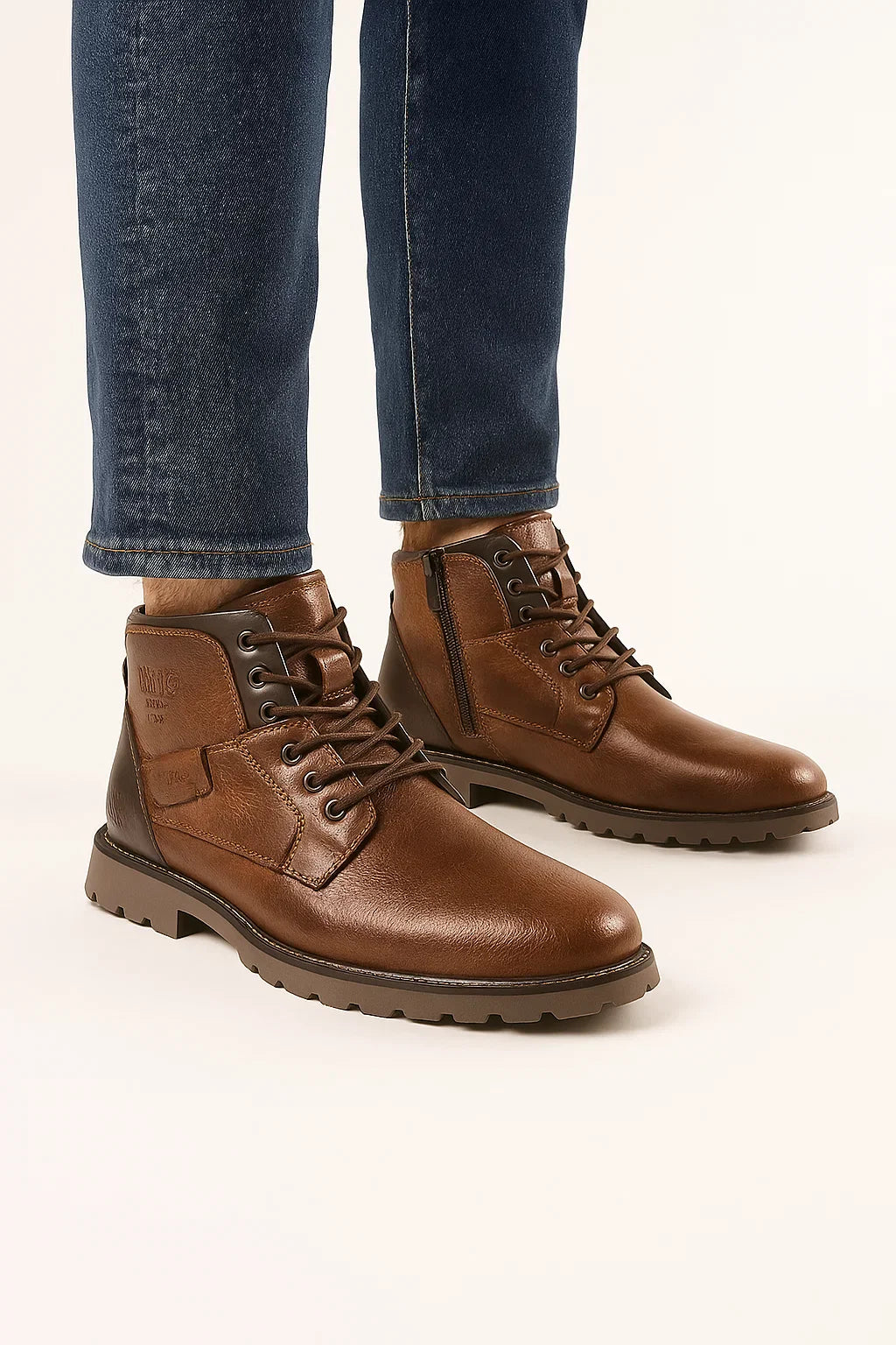 Elegante Herren Dress Boots aus PU-Leder mit Reißverschluss – Langlebige Freizeitschuhe