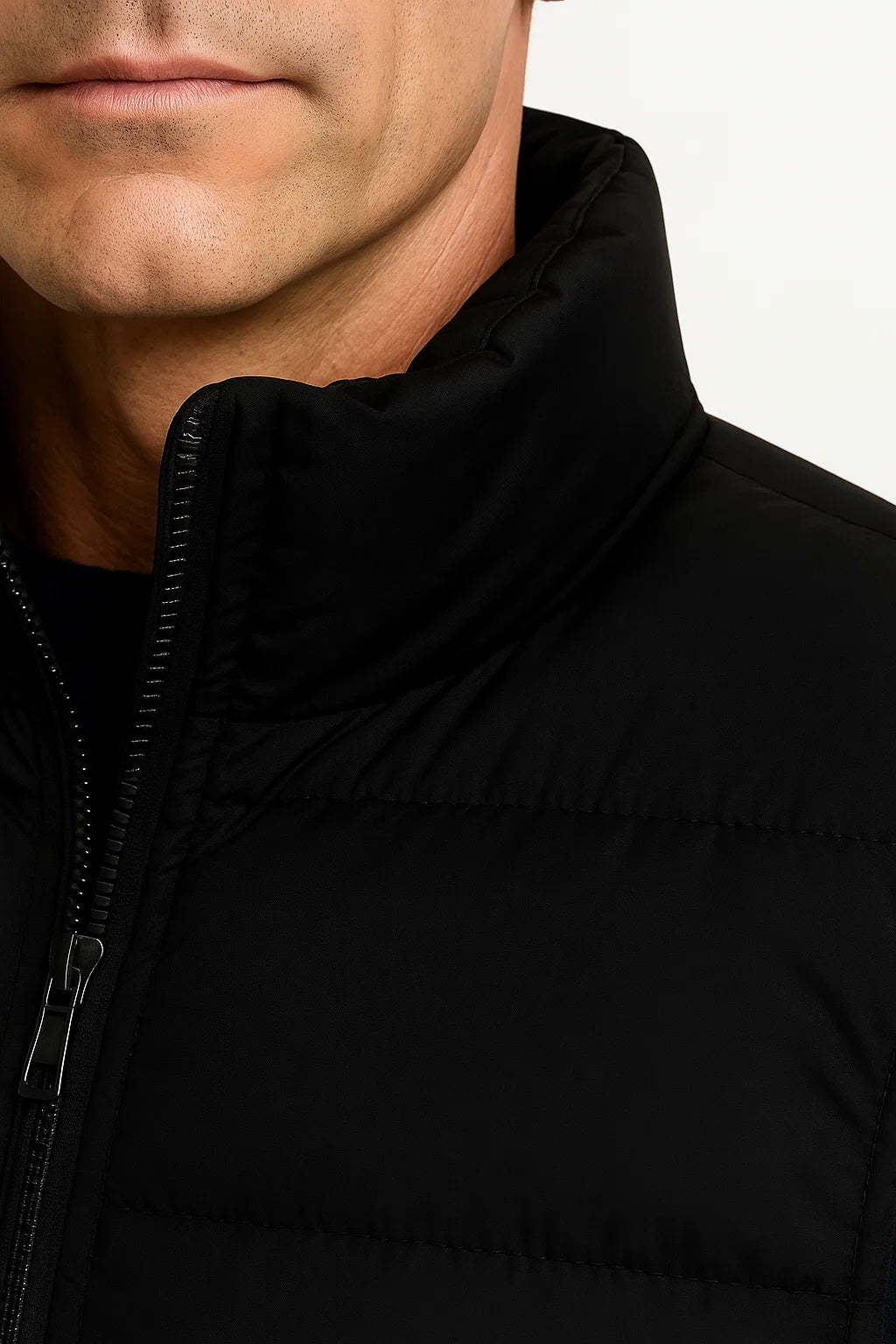 Herren Pufferweste Leicht Slim Fit Ärmellose Daunenjacke