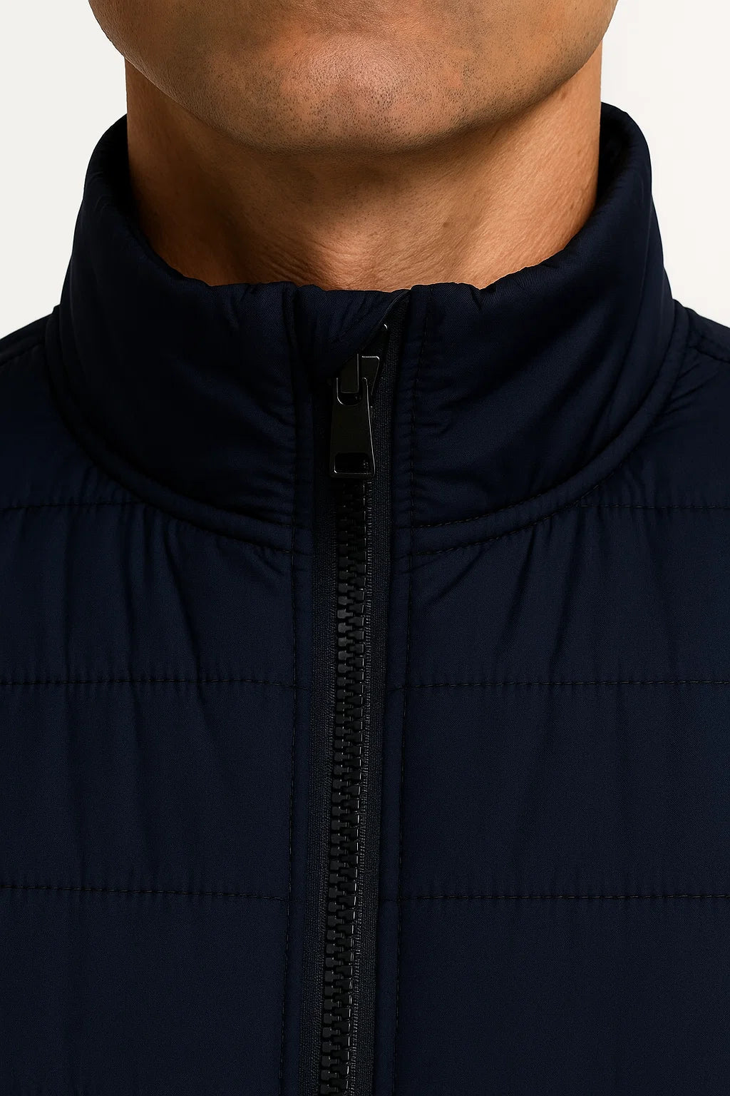 Herren Pufferweste Baumwollgefütterte Ärmellose Winterjacke