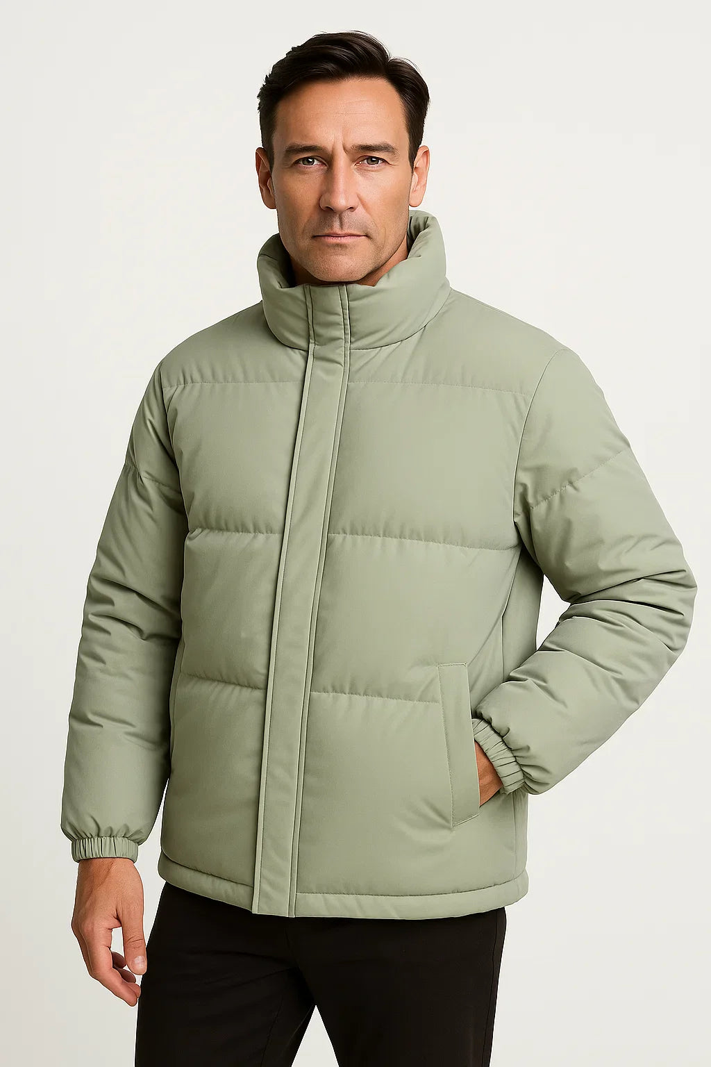 Herren Wasserdichte Parka-Jacke Baumwolle Übergrößen Winter