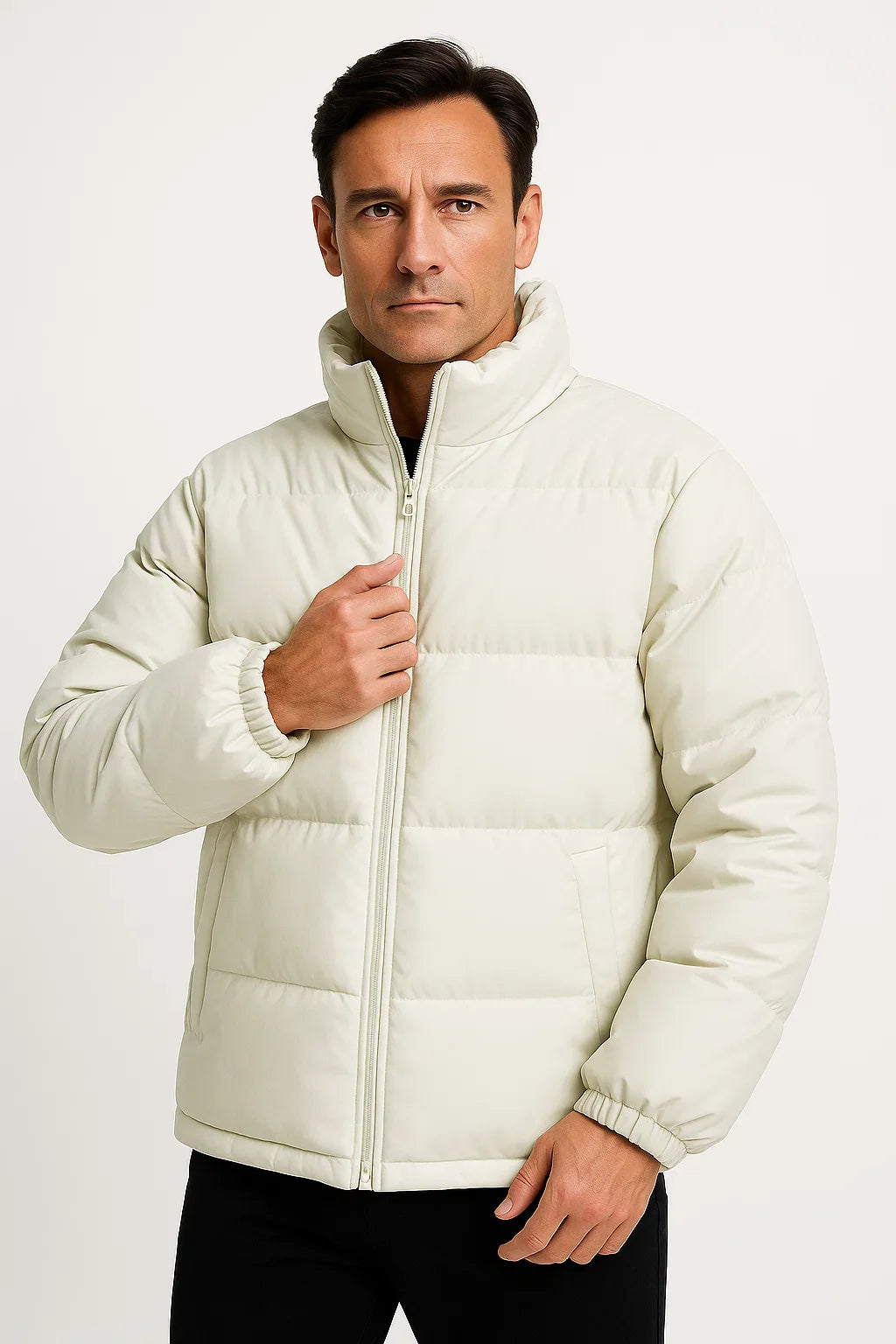 Herren Wasserdichte Parka-Jacke Baumwolle Übergrößen Winter