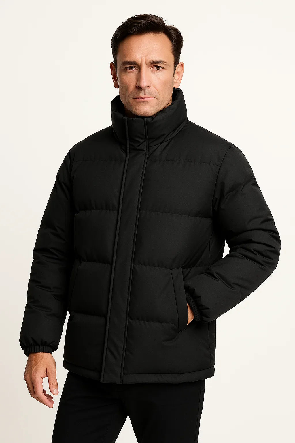 Herren Wasserdichte Parka-Jacke Baumwolle Übergrößen Winter