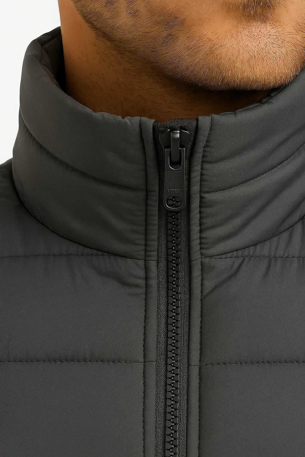 Herren Steppjacke Polyester Lässig Mit Stehkragen