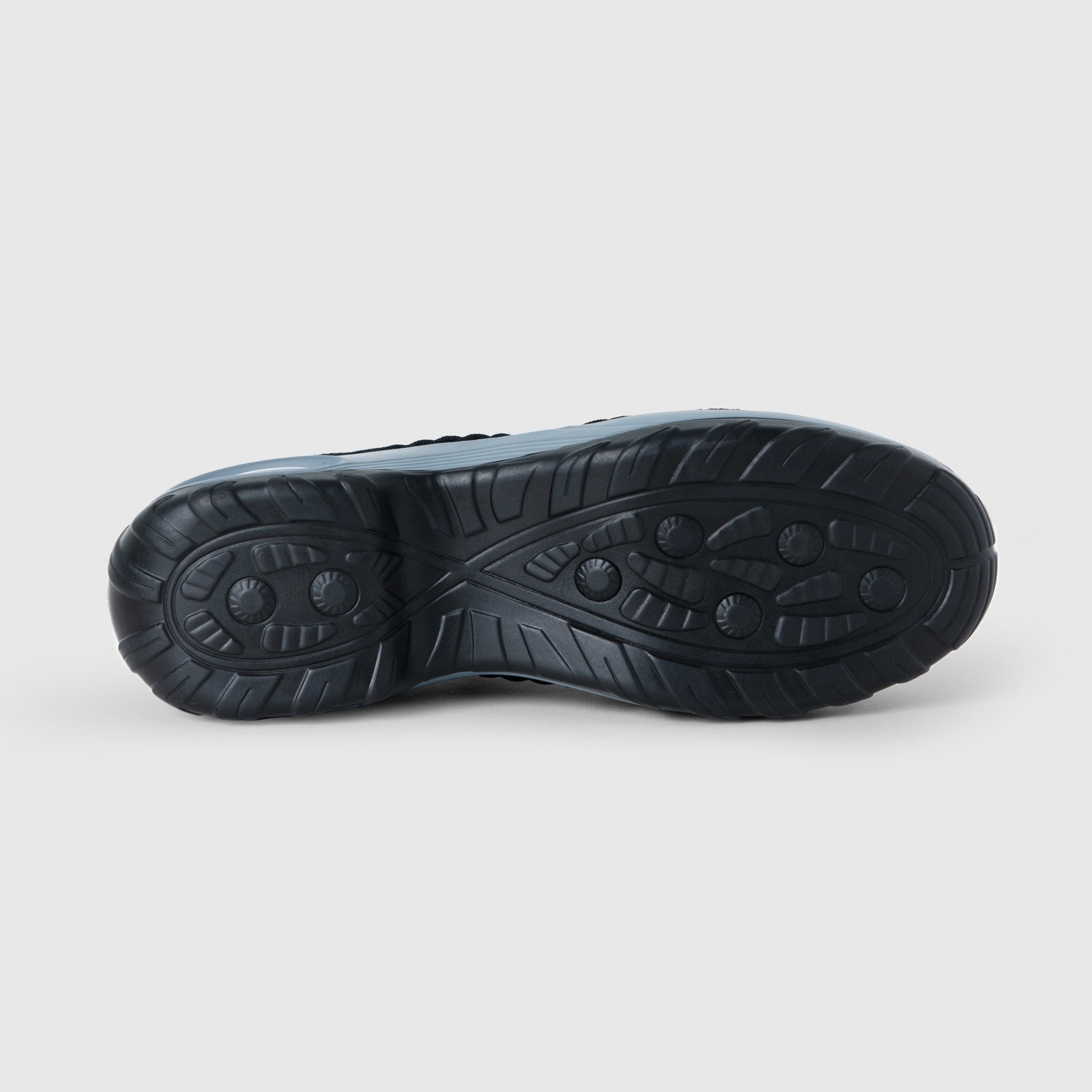 Atmungsaktive Slip-On Stretch Schuhe - Schwarz Grau