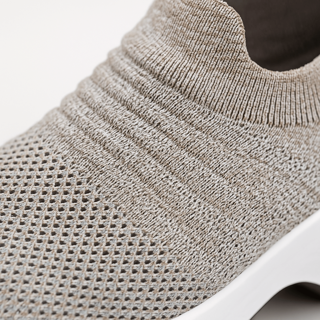 Atmungsaktive Slip-On Stretch Schuhe - Khaki
