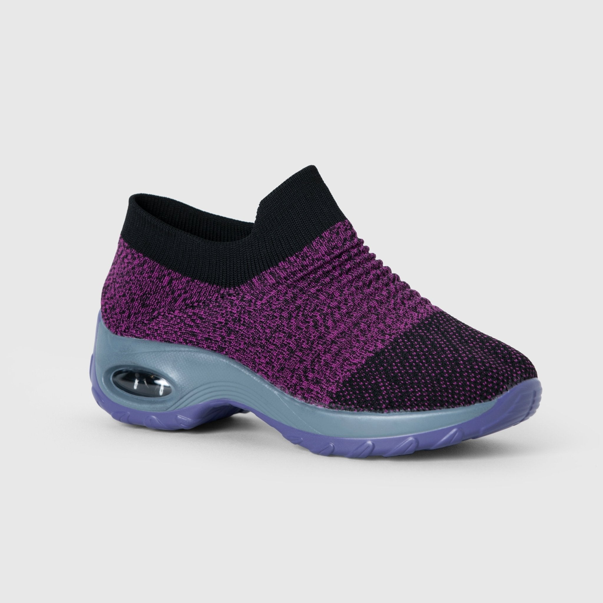 Atmungsaktive Slip-On Stretch Schuhe - Lila