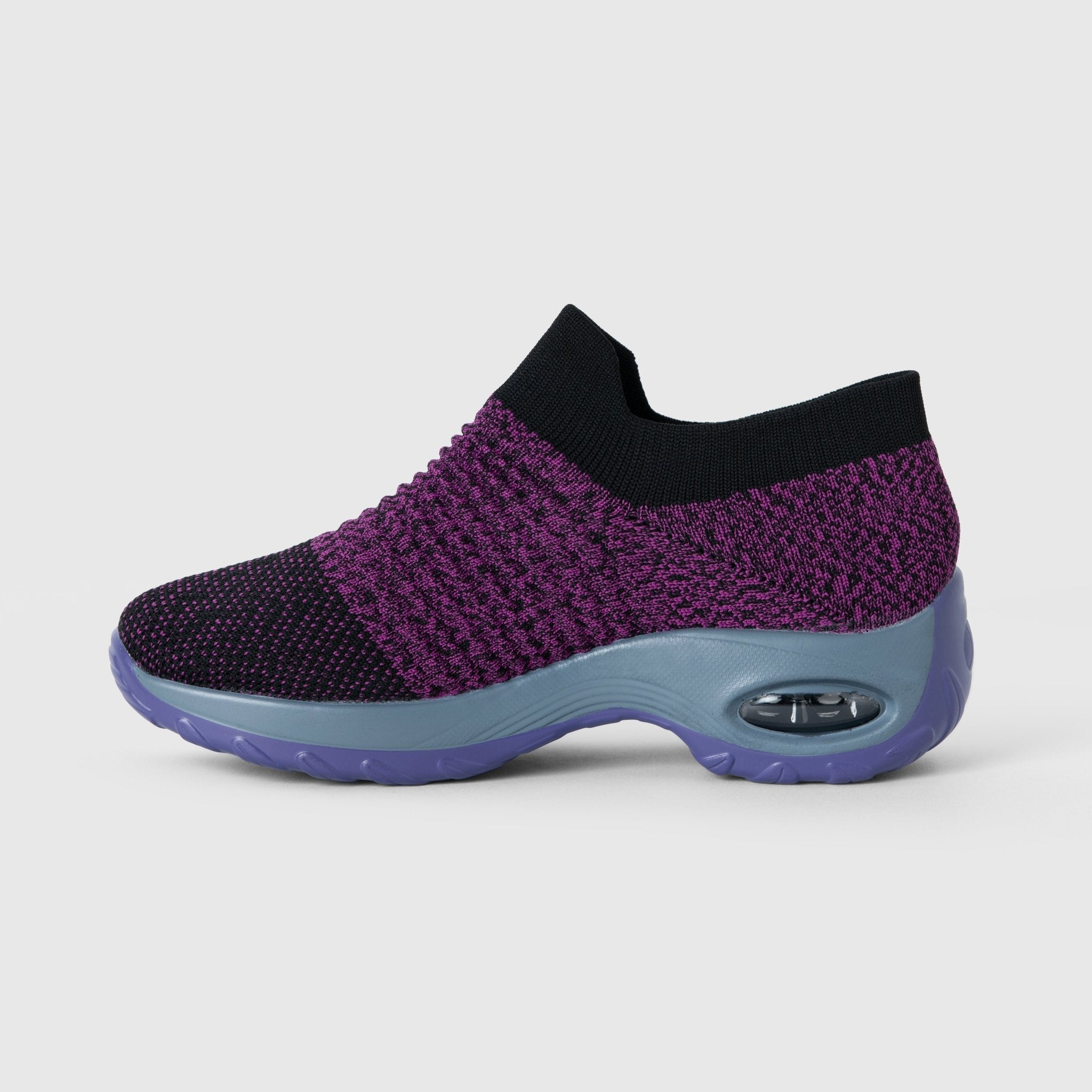 Atmungsaktive Slip-On Stretch Schuhe - Lila