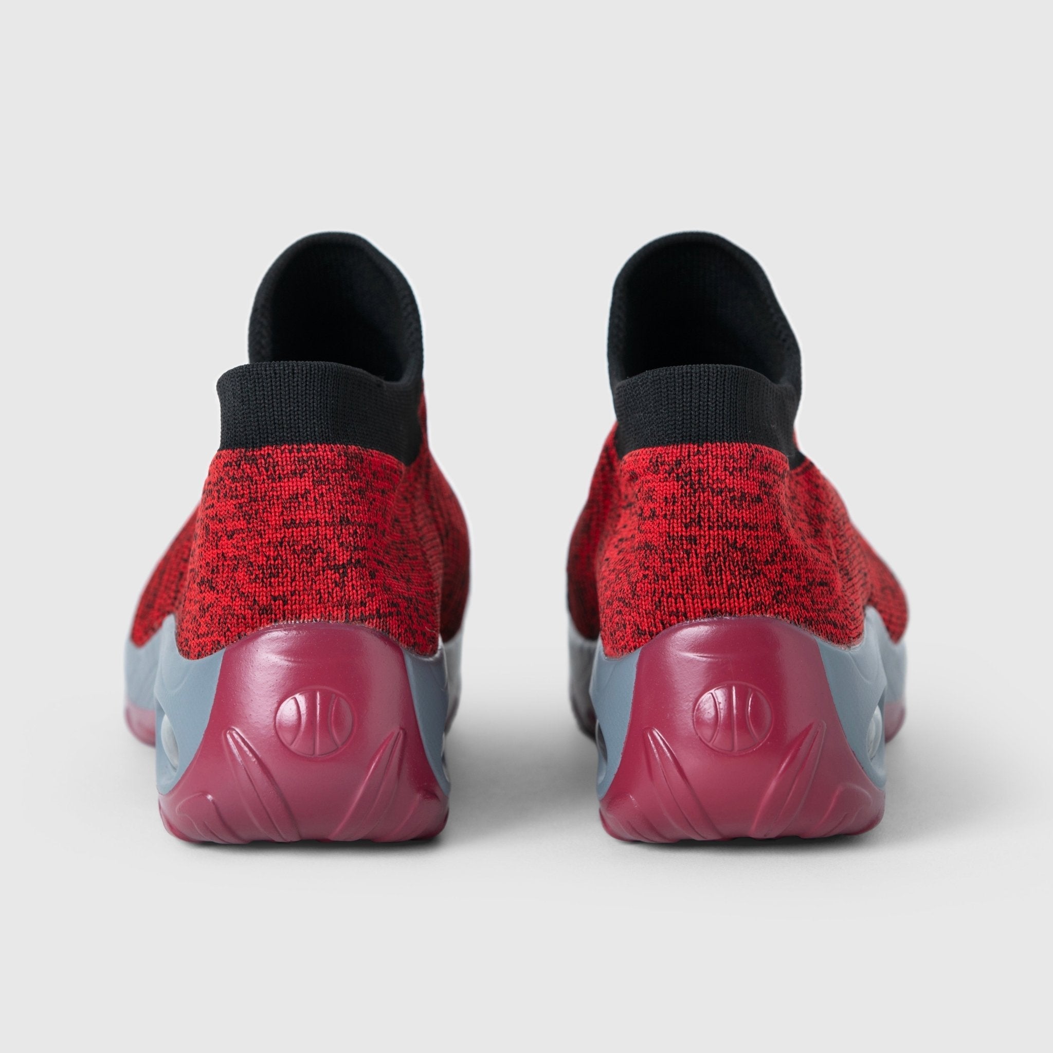 Atmungsaktive Slip-On Stretch Schuhe - Rot